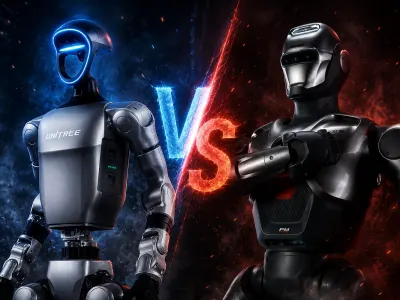 First Real Humanoid Robot Fight Between Unitree G1 and EngineAI PM01