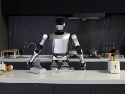 Leju Robotics positions KUAVO 5 as a teleoperation-first humanoid for factories and service spaces